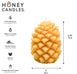 Natural Beeswax Ponderosa Pine Cone Candle
