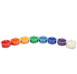 Roll of 8 Beeswax Chakra Tealight Candles