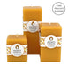 Square Natural Beeswax Pillar Candle