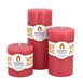 Round Paris Pink Beeswax Pillar Candle