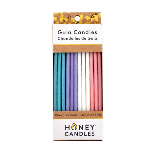 Beeswax Gala Candles - Pastel