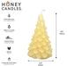 Pearl Beeswax Yule Tree Candle
