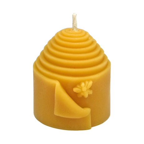 Peek-a-Bee Natural Beeswax Pillar Candle