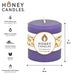 Round Spring Crocus Beeswax Pillar Candle