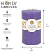 Round Spring Crocus Beeswax Pillar Candle