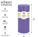 Round Spring Crocus Beeswax Pillar Candle