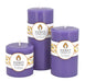 Round Spring Crocus Beeswax Pillar Candle