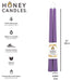 Pair of 12 Inch Spring Crocus Beeswax Taper Candles