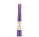 Pair of 12 Inch Spring Crocus Beeswax Taper Candles