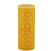 Natural Beeswax Wintermark Pillar