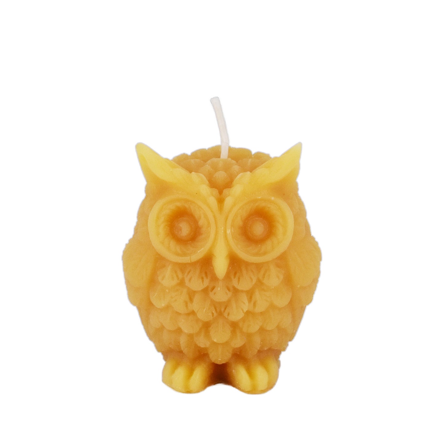 Natural Beeswax Wise Owl Candle