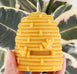 Large Natural Beeswax Skep Candle