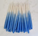 Beeswax Hanukkah Candles -White/Blue