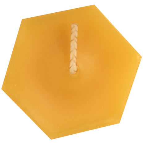 Hexagonal Natural Beeswax Votive Candle