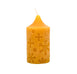 Natural Beeswax Snowflake Pillar