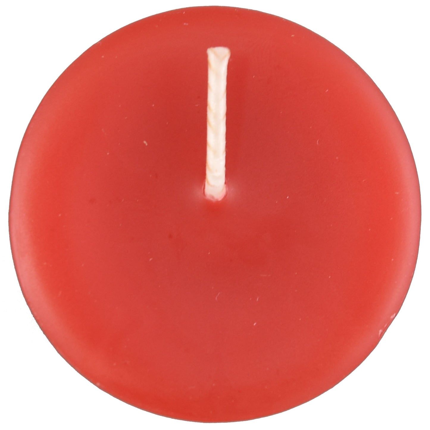 one case of eighteen beeswax votive candles, red in color.