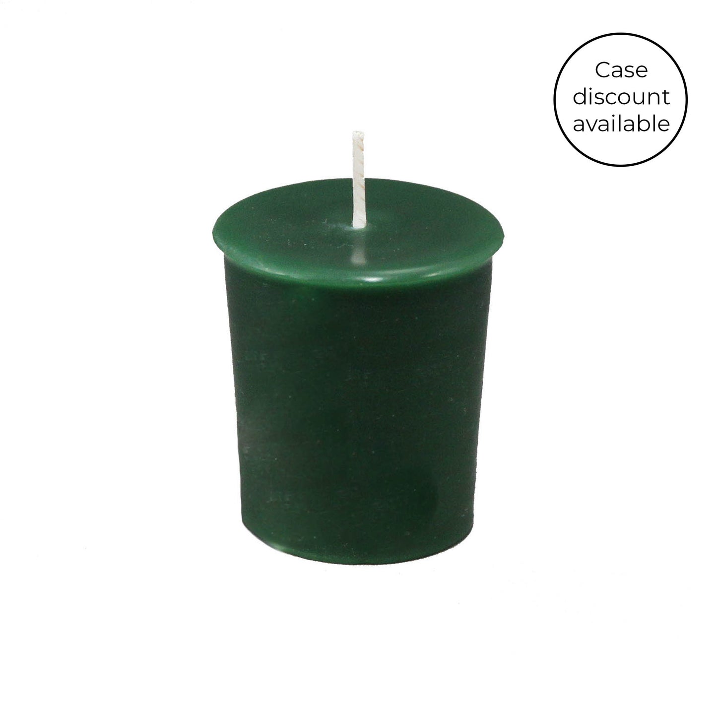 Forest Green Beeswax Votive Candle