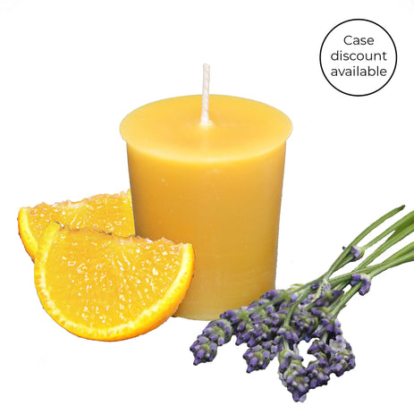 Country Lavender Beeswax Votive Candle