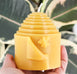 Peek-a-Bee Natural Beeswax Pillar Candle