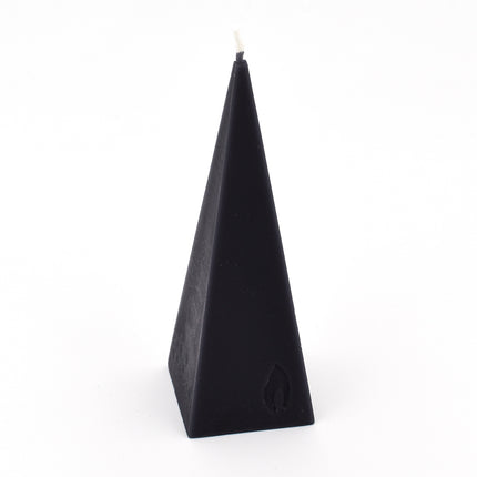 Black Beeswax Pyramid Candle