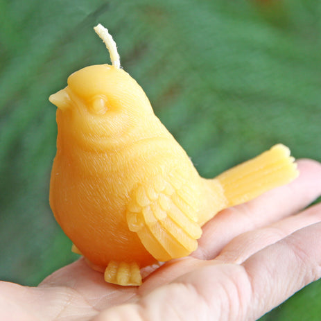 Natural Beeswax Sparrow Candle