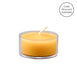 Natural Beeswax Tealight Candle - Clear Cup