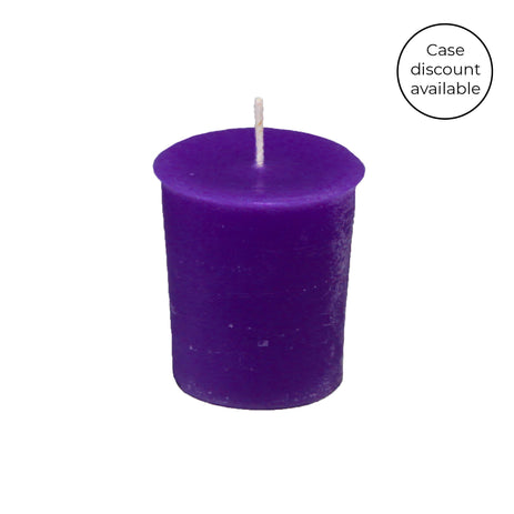 Violet Beeswax Votive Candle