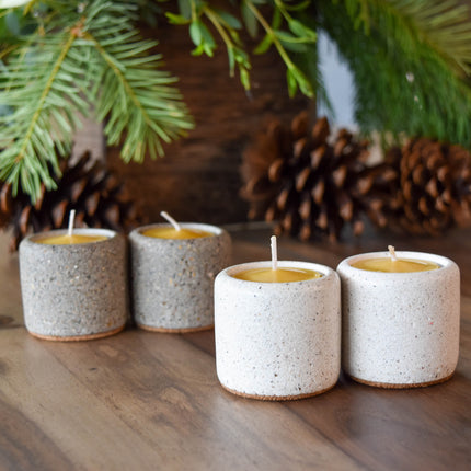 Canadian Handcrafted X Honey Candles White Tealight Set