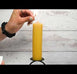 6 Inch Natural Beeswax Column Candle