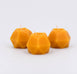 Natural Beeswax Faceted Orb Candle