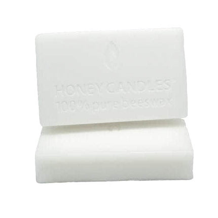 one pound block, of natural white, capping beeswax.